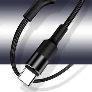 Hurtownia GSM - Kabel pleciony USAMS U5 2A USB-C czarny/black 1,2m SJ221TC01 - USA315BLK - {ean13} - Hurt