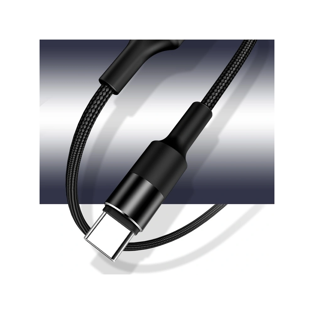 Hurtownia GSM - Kabel pletený USAMS U5 2A USB-C černý/black 1,2m SJ221TC01 - USA315BLK - {ean13} - Hurt
