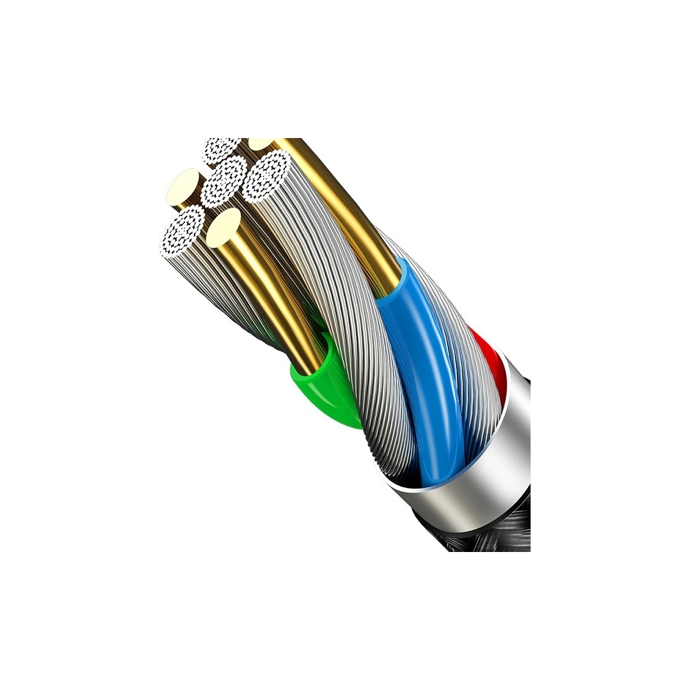 Hurtownia GSM - Kabel pletený USAMS U5 2A USB-C černý/black 1,2m SJ221TC01 - USA315BLK - {ean13} - Hurt