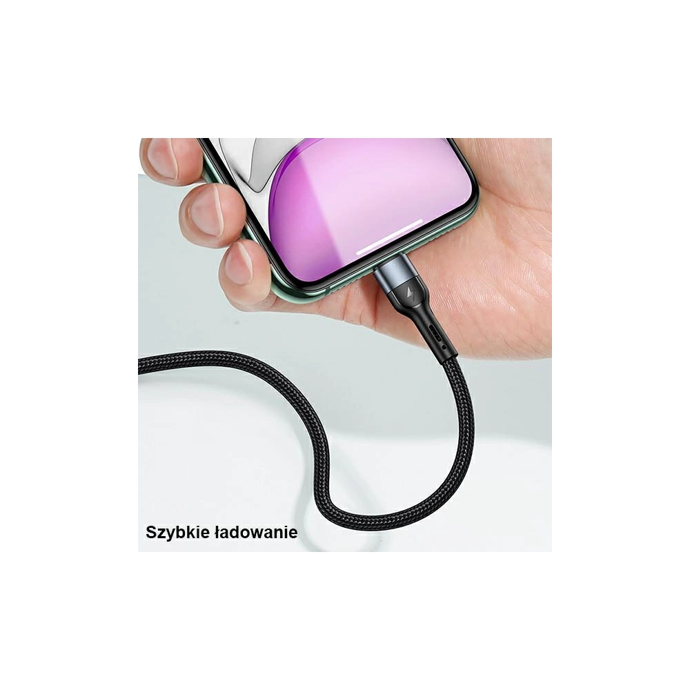 Hurtownia GSM - Kabel pletený USAMS U55 2A micro USB černý/black 1m SJ450USB01 - USA322BLK - {ean13} - Hurt