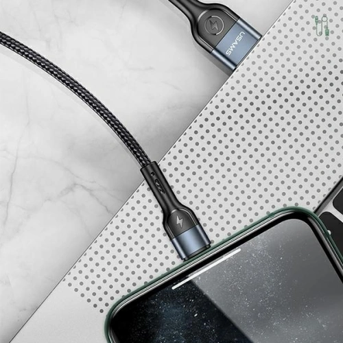 Kabel pleciony USAMS U55 2A micro USB czarny/black 1m SJ450USB01