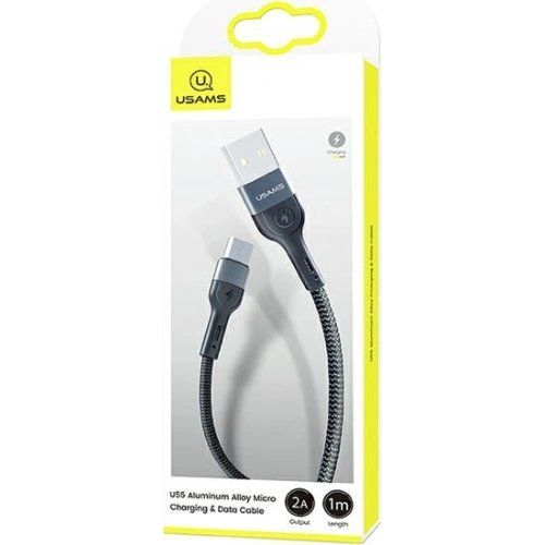 Kabel pleciony USAMS U55 2A micro USB czarny/black 1m SJ450USB01