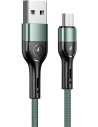 Kabel pleciony USAMS U55 2A micro USB zielony/green 1m SJ450USB02