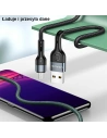 Hurtownia GSM - Kabel pleciony USAMS U55 2A micro USB zielony/green 1m SJ450USB02 - USA323GRN - {ean13} - Hurt