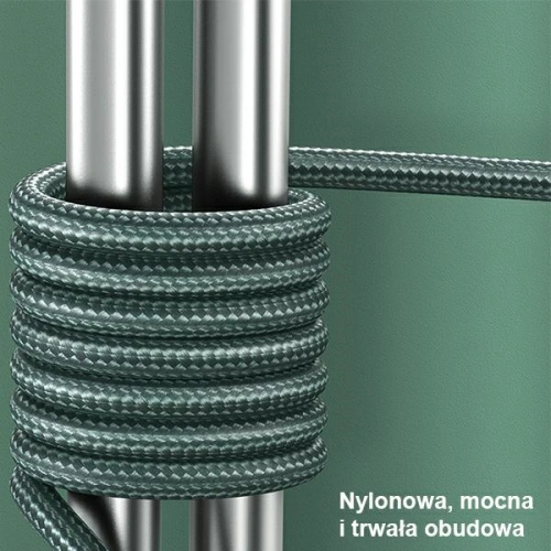 Kabel pleciony USAMS U55 2A micro USB zielony/green 1m SJ450USB02