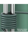 Wholesale USAMS Nylon Cable U55 2A microUSB green 1m SJ450USB02 (US-SJ450) - USA323GRN - {ean13} - Hurt