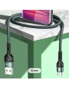Hurtownia GSM - Kabel pleciony USAMS U55 2A micro USB zielony/green 1m SJ450USB02 - USA323GRN - {ean13} - Hurt