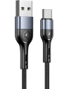 Kabel pleciony USAMS U55 2A USB-C czarny/black 1m SJ449USB01