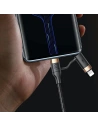 Wholesale USAMS Nylon Cable U62 2xUSB-C/USB-A /Lightning 1,2m PD Fast Charge black SJ483USB01 (US-SJ483) - USA328BLK - {ean13} - Hurt