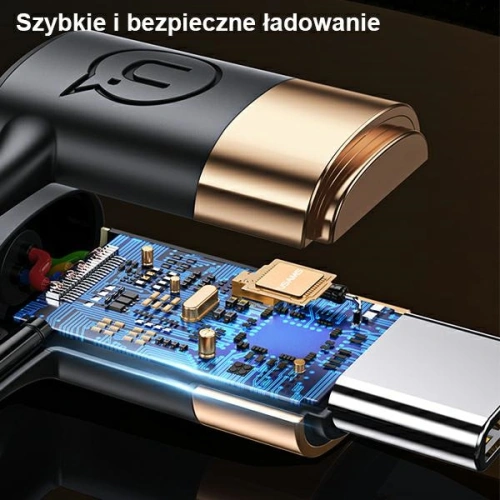 Kabel pleciony USAMS U62 2xUSB-C/USB-A /lightning 1,2m PD Fast Charge czarny/black SJ483USB01