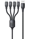 Hurtownia GSM - Kabel pleciony USAMS U73 4w1 1.2m 3A Fast Charge (2xlightning/microUSB/USB-C) SJ516USB01 - USA329 - {ean13} - Hurt