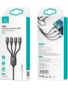 Wholesale USAMS Nylon Cable U73 4in1 1.2m 3A Fast Charge (2xLightning/microUSB/USB-C) SJ516USB01 (US-SJ516) - USA329 - {ean13} - Hurt