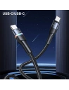 Hurtownia GSM - Kabel pleciony USAMS U76 USB-C na USB-C 100W PD Fast Charging 1.2m czarny/black SJ537USB01 - USA330BLK - {ean13} - Hurt