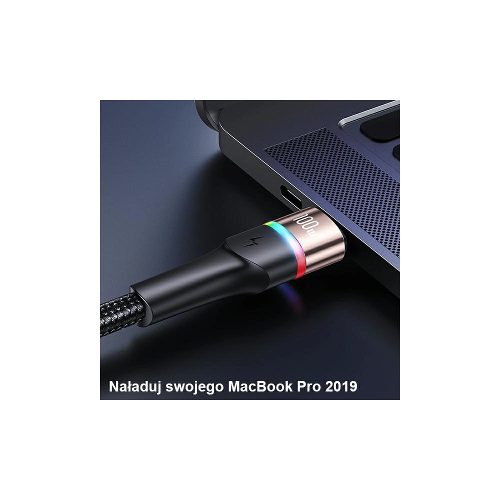 Hurtownia GSM - Kabel pleciony USAMS U76 USB-C na USB-C 100W PD Fast Charging 1.2m czarny/black SJ537USB01 - USA330BLK - {ean13} - Hurt