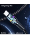 Hurtownia GSM - Kabel pletený USAMS U76 USB-C na USB-C 100W PD Fast Charging 1.2m černý/black SJ537USB01 - USA330BLK - {ean13} - Hurt