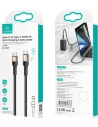 Hurtownia GSM - Kabel pletený USAMS U76 USB-C na USB-C 100W PD Fast Charging 1.2m černý/black SJ537USB01 - USA330BLK - {ean13} - Hurt