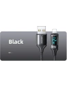 Wholesale USAMS Nylon Cable U78 Lightning 1.2m LED 2.4A Fast Charging black SJ543USB01 (US-SJ543) - USA331BLK - {ean13} - Hurt