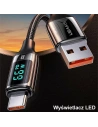 Hurtownia GSM - Kabel pleciony USAMS U78 USB-C 1.2m LED 6A Fast Charging biały/white SJ544USB02 - USA333WHT - {ean13} - Hurt