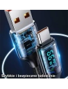 Hurtownia GSM - Kabel pleciony USAMS U78 USB-C 1.2m LED 6A Fast Charging biały/white SJ544USB02 - USA333WHT - {ean13} - Hurt