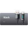 Wholesale USAMS Nylon Cable U78 USB-C 1.2m LED 6A Fast Charging black SJ544USB01 (US-SJ544) - USA334BLK - {ean13} - Hurt