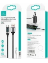 Hurtownia GSM - Kabel pleciony USAMS U78 USB-C 1.2m LED 6A Fast Charging czarny/black SJ544USB01 - USA334BLK - {ean13} - Hurt
