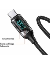 Hurtownia GSM - Kabel pleciony USAMS U78 USB-C na USB-C LED 1.2m 100W Fast Charging biały/white SJ546USB02 - USA335WHT - {ean13} - Hurt