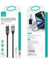 Hurtownia GSM - Kabel pleciony USAMS U78 USB-C na USB-C LED 1.2m 100W Fast Charging biały/white SJ546USB02 - USA335WHT - {ean13} - Hurt