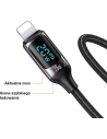 Hurtownia GSM - Kabel pleciony USAMS U78 USB-C na Lightning LED 1.2m 20W PD Fast Charge czarny/black SJ545USB01 - USA338BLK - {ean13} - Hurt