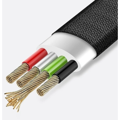 Kabel pleciony USAMS U-Light USB-C czerwony/red 1,2m TCZSUSB04