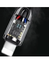 Kabel pleciony USAMS USB-C na Lightning Smart Power-off 20W PD Cable 1.2m czarny/black SJ518USB01