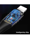 Wholesale USAMS Nylon Cable U-Tone Lightning 1.2m Power-off 2A Fast Charging black SJ344USB01 (US-SJ344) - USA346BLK - {ean13} - Hurt