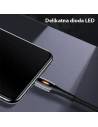 Wholesale USAMS Nylon Cable U-Tone Lightning 1.2m Power-off 2A Fast Charging black SJ344USB01 (US-SJ344) - USA346BLK - {ean13} - Hurt