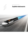 Wholesale USAMS Nylon Cable U-Tone Lightning 1.2m Power-off 2A Fast Charging black SJ344USB01 (US-SJ344) - USA346BLK - {ean13} - Hurt
