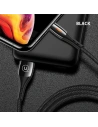 Hurtownia GSM - Kabel pletený USAMS U-Tone lightning 1.2m Vypnutí 2A Rychlé nabíjení černý/black SJ344USB01 - USA346BLK - {ean13} - Hurt
