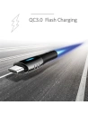 Hurtownia GSM - Kabel pleciony USAMS U-Tone microUSB 1.2m Power-off 2A Fast Charging czarny/black SJ346USB01 - USA347BLK - {ean13} - Hurt