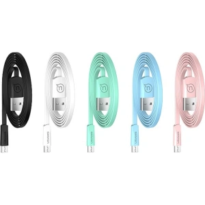 Wholesale USAMS Flat Cable U2 microUSB 1,2m white SJ201MIC02 (US-SJ201) - USA356WHT - {ean13} - Hurt