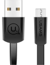 Kabel płaski USAMS U2 microUSB 1,2m czarny/black SJ201MIC01