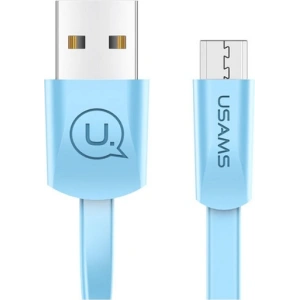 Wholesale USAMS Flat Cable U2 microUSB 1,2m blue SJ201MIC04 (US-SJ201) - USA358BLU - {ean13} - Hurt