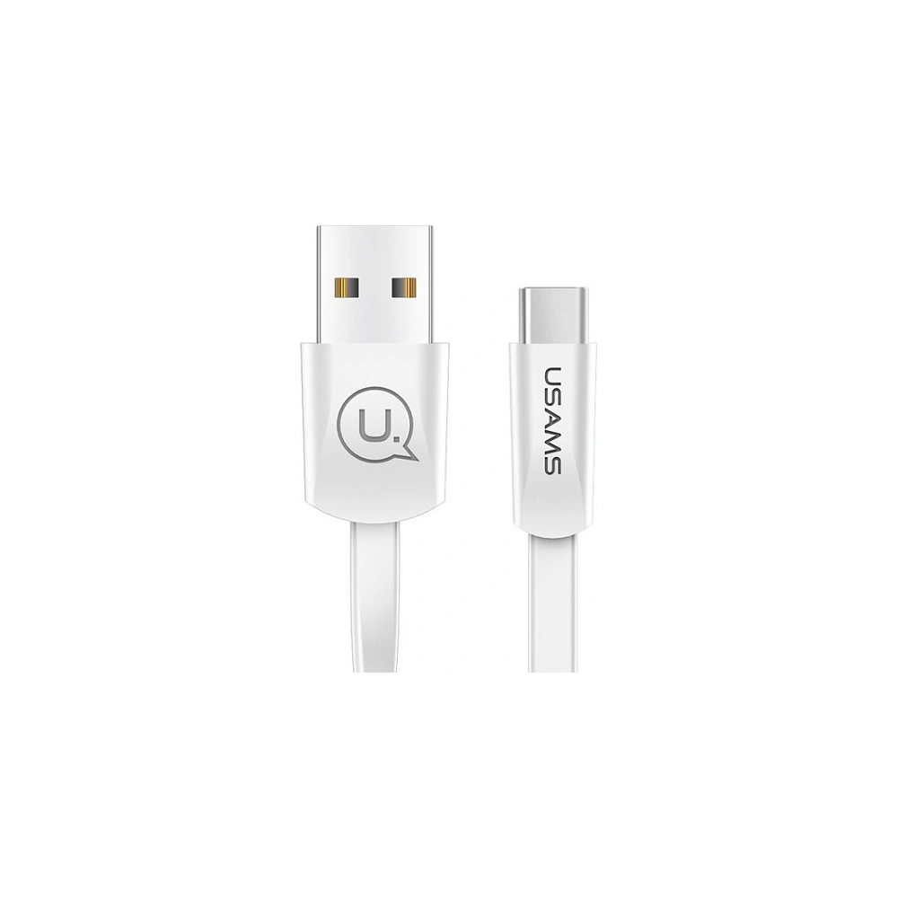 Hurtownia GSM - Plochý kabel USAMS U2 USB-C 1,2m bílý/white SJ200TC02 - USA359WHT - {ean13} - Hurt