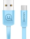 Kabel płaski USAMS U2 USB-C 1,2m niebieski/blue SJ200TC04
