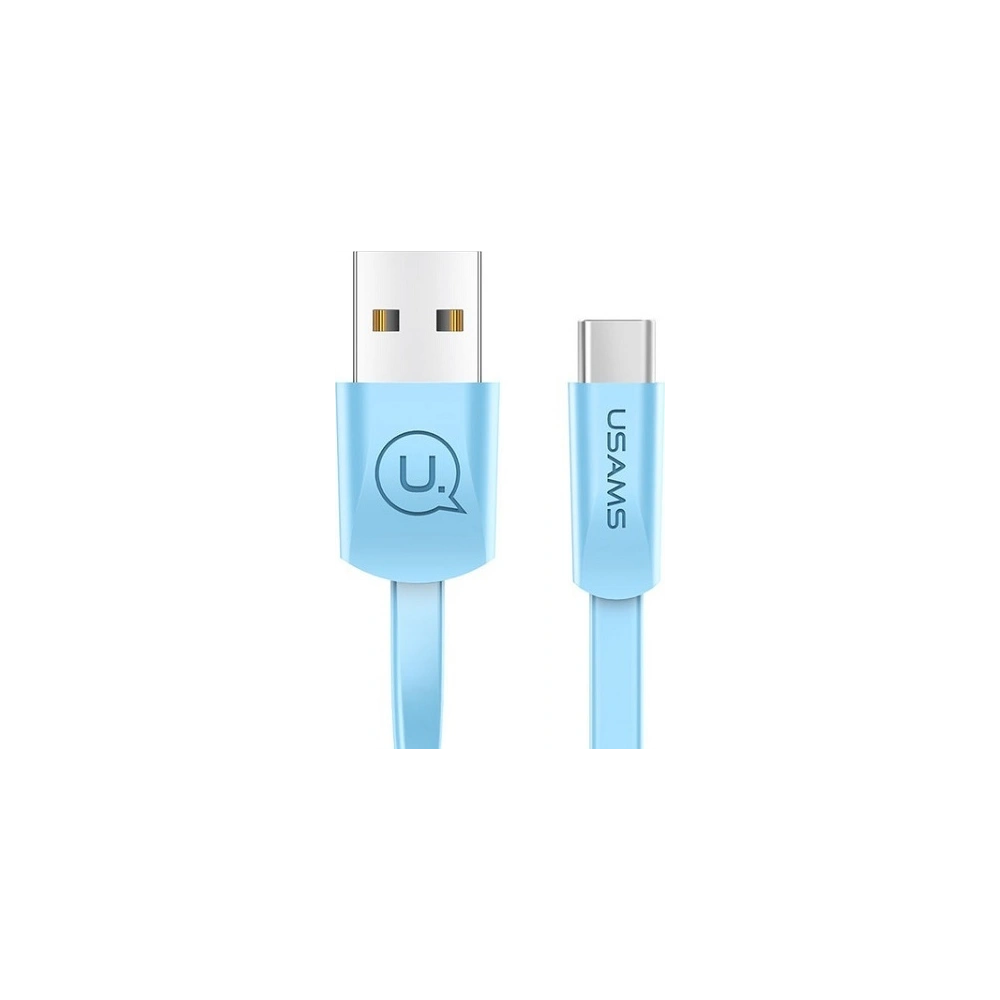 Hurtownia GSM - Plochý kabel USAMS U2 USB-C 1,2m modrý/SJ200TC04 - USA361BLU - {ean13} - Hurt