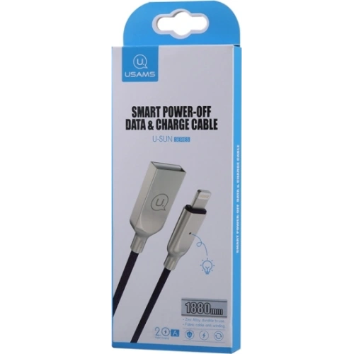 Kabel USAMS power-off U-Sun Lightning niebieski/blue 1,9m IPYSUSB202