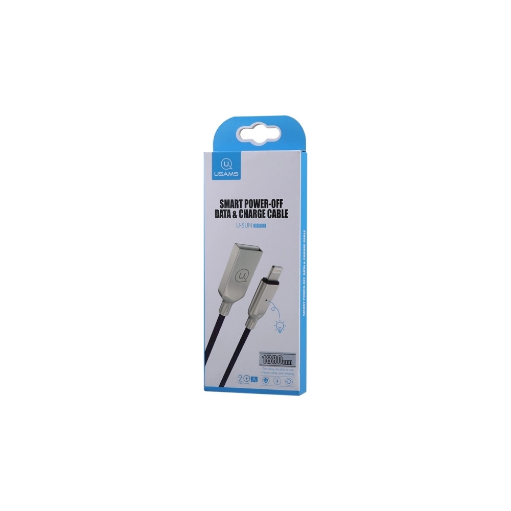Hurtownia GSM - Kabel USAMS power-off U-Sun Lightning niebieski/blue 1,9m IPYSUSB202 - USA367BLU - {ean13} - Hurt