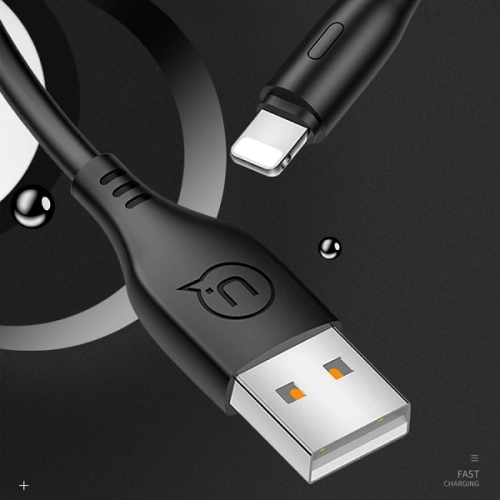 Kabel USAMS U18 lightning 2A Fast Charge 1m czarny/black SJ266USB01