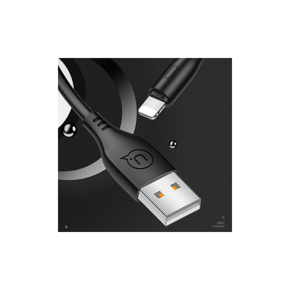 Hurtownia GSM - Kabel USAMS U18 lightning 2A rychlé nabíjení 1m černý/black SJ266USB01 - USA369BLK - {ean13} - Hurt
