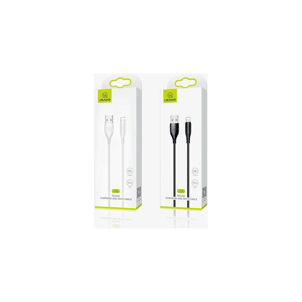 Hurtownia GSM - Kabel USAMS U18 lightning 2A rychlé nabíjení 1m černý/black SJ266USB01 - USA369BLK - {ean13} - Hurt