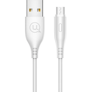 Wholesale USAMS Cable U18 microUSB 2A Fast Charge 1m white SJ268USB02 (US-SJ268) - USA370WHT - {ean13} - Hurt