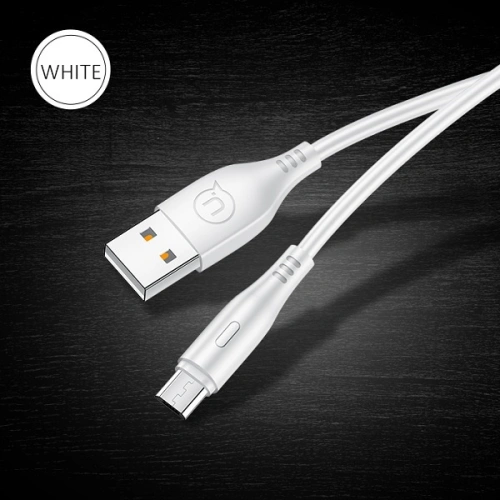 Kabel USAMS U18 microUSB 2A Fast Charge 1m biały/white SJ268USB02