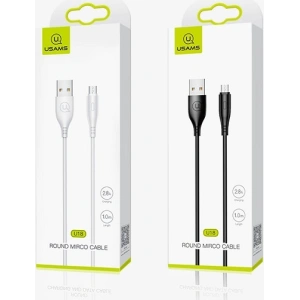 Wholesale USAMS Cable U18 microUSB 2A Fast Charge 1m white SJ268USB02 (US-SJ268) - USA370WHT - {ean13} - Hurt