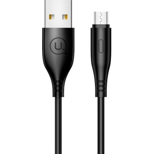 Wholesale USAMS Cable U18 microUSB 2A Fast Charge 1m black SJ268USB01 (US-SJ268) - USA371BLK - {ean13} - Hurt
